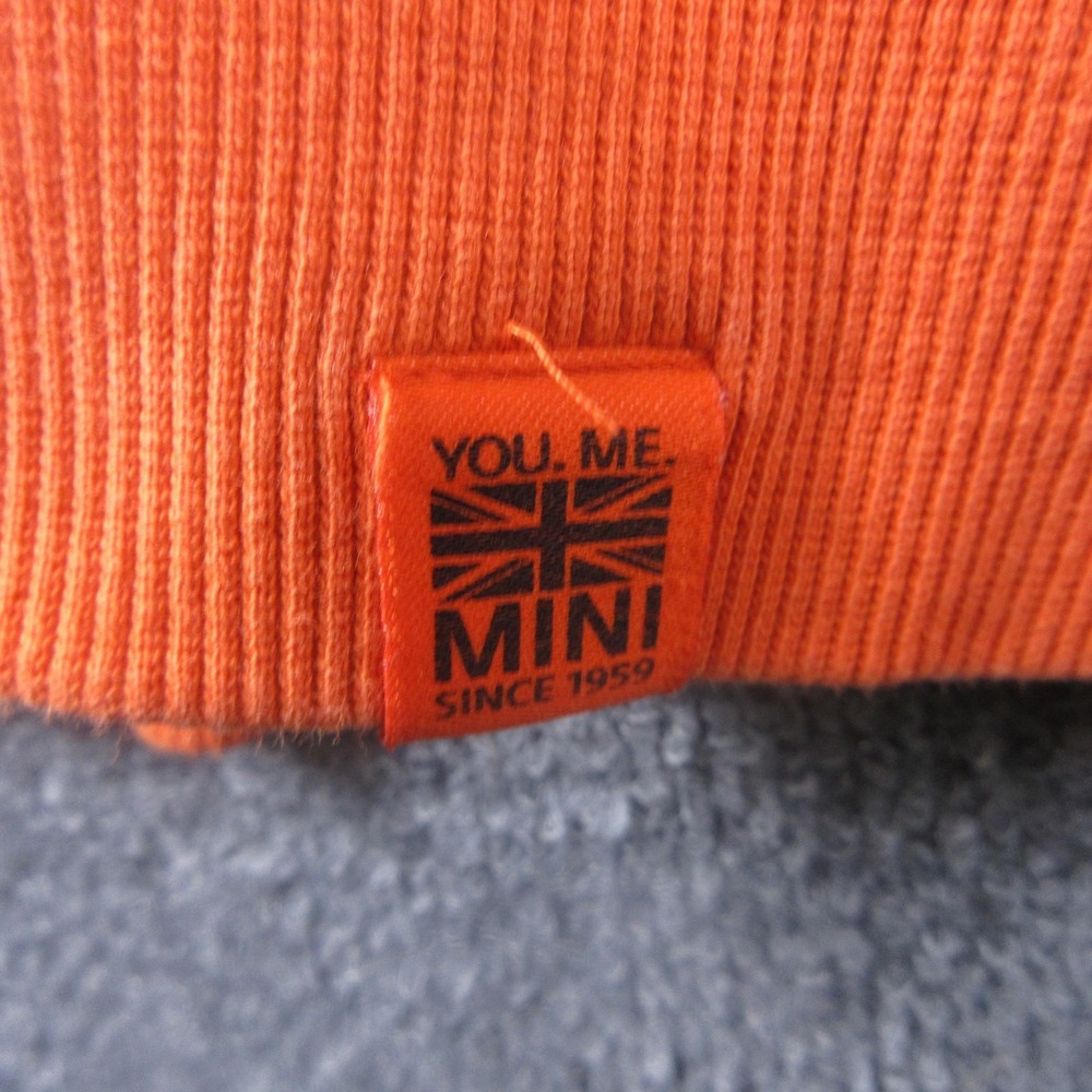 Mini Hoodie Mens Large Orange More‎ Wroom Less Cute Car Graphic Pullover - Picture 5 of 8